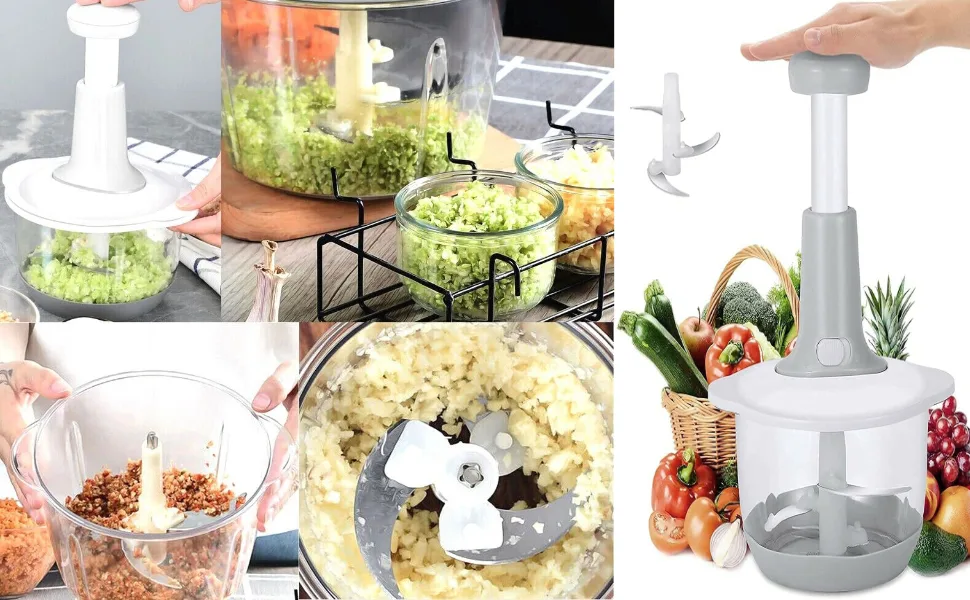 Mini Vegetable Push Chopper (800 ML)