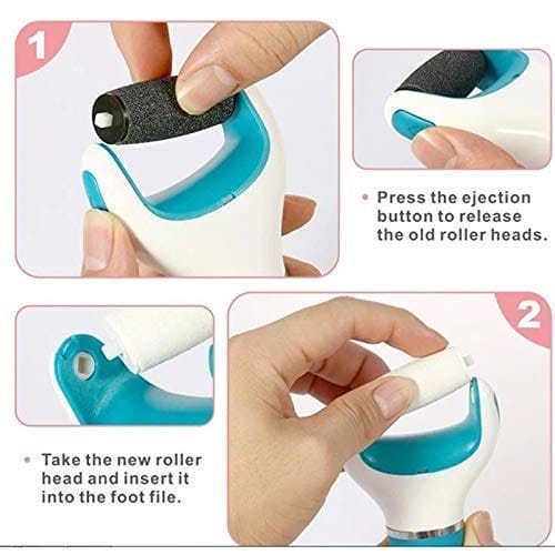 Smooth Pedicure USB Roller Electronic Callus Remover Foot Cleaner Scraper Hard Skin Foot Scrubber Pedicure Tools Callus Remover
