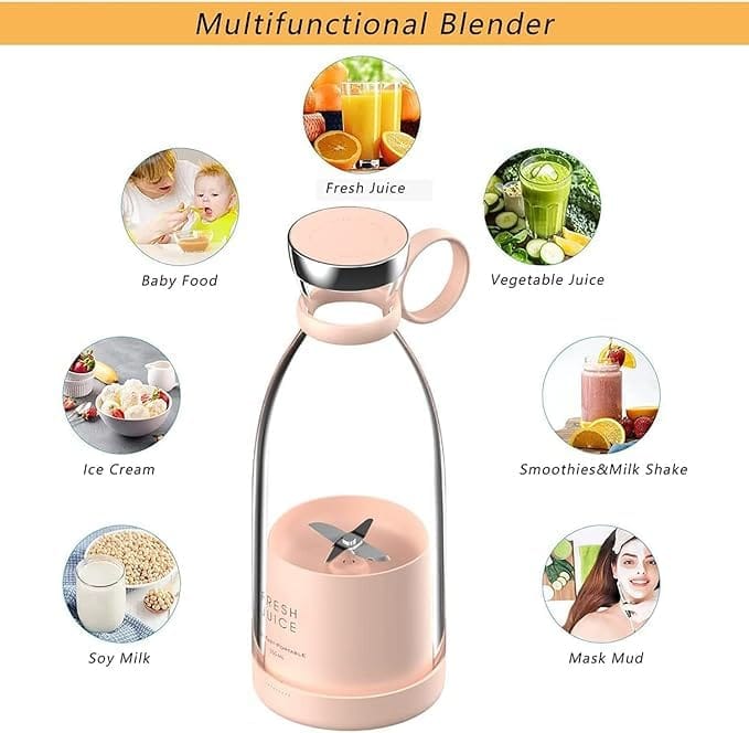 Mini Bottle Shape Portable Juicer USB Rechargeable