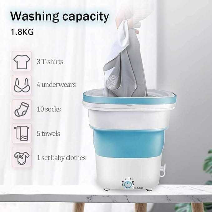 Portable Folding Washing Machine with Centrifugal Dryer