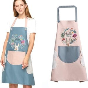 Cooking Apron | Adjustable Waterproof Chef Apron with Pocket Women's Housewife Kitchen Aprons Convenient Cooking Restaurant Chef Apron