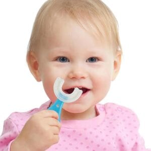 baby toothbrush U-shape Design Perfect For Kids'teeth Brushing toothbrush head to fully surround pack of 1