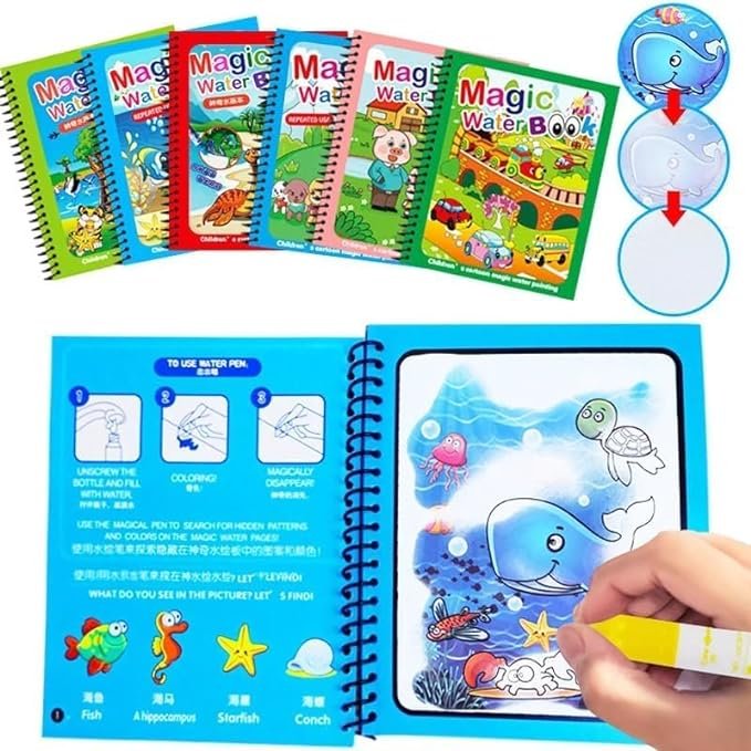 Magic Water book With kids Drawing Book Pack of 2