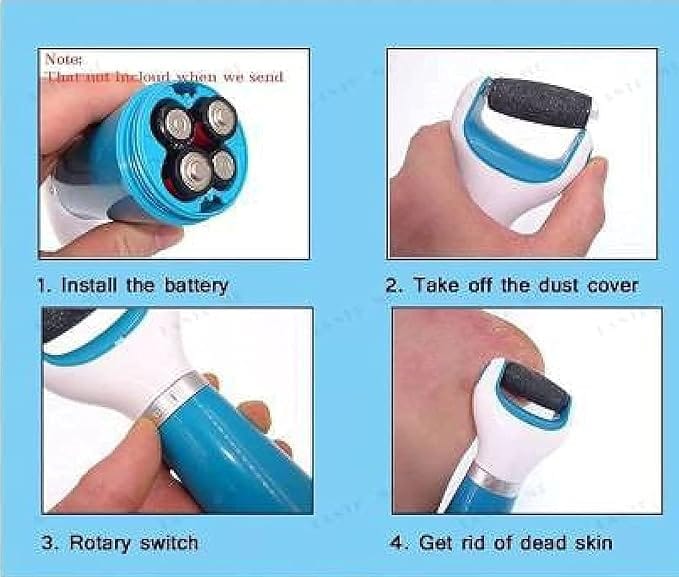 Smooth Pedicure USB Roller Electronic Callus Remover Foot Cleaner Scraper Hard Skin Foot Scrubber Pedicure Tools Callus Remover