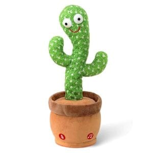 Rechargeable Toys Talking Cactus Baby Toys for Kids Dancing Cactus Toys Can Sing Wriggle & Singing Recording Repeat What You Say Funny Education Toys for Children Playing Home Decor for Kids