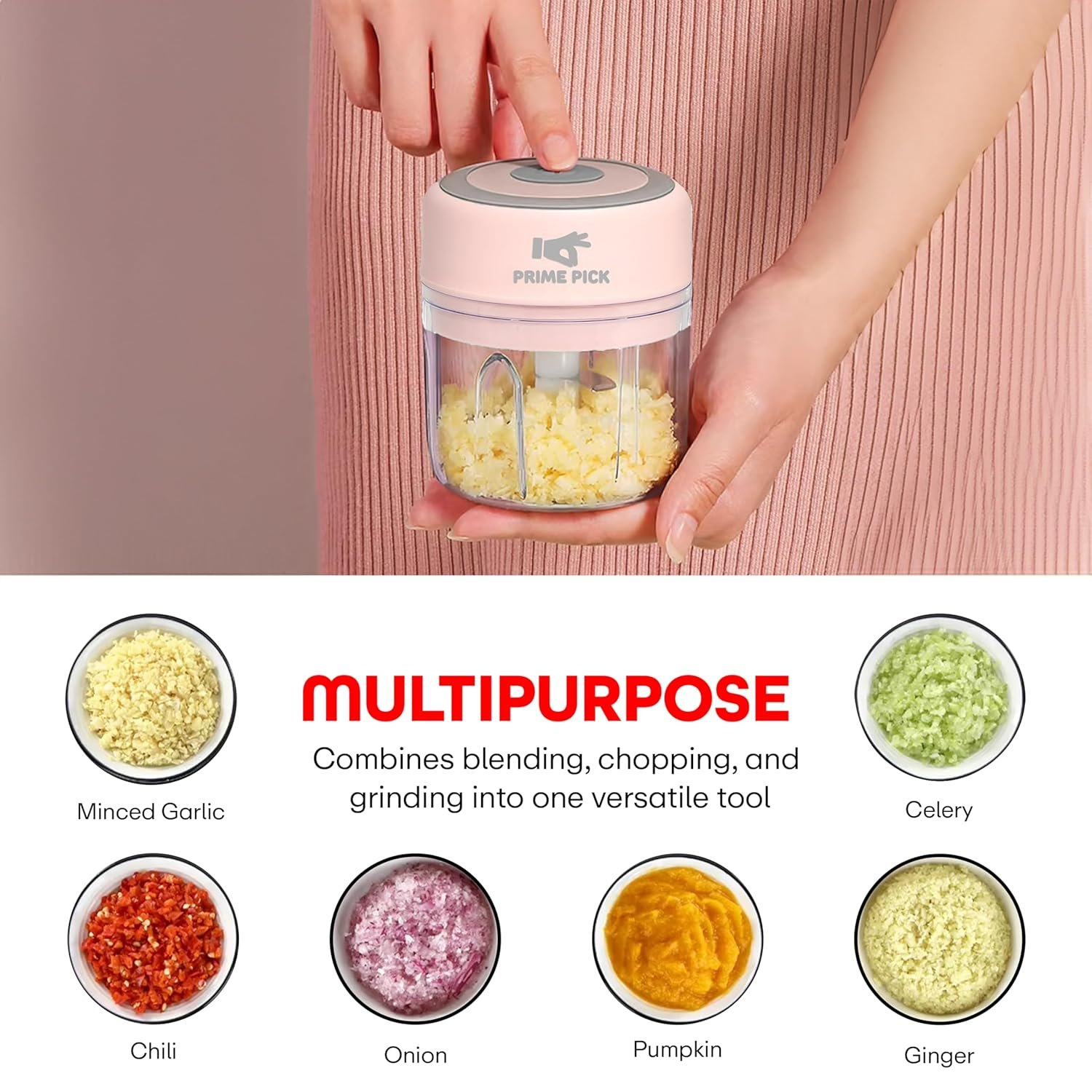 USB Garlic Electric Vegetable & Fruit Chopper