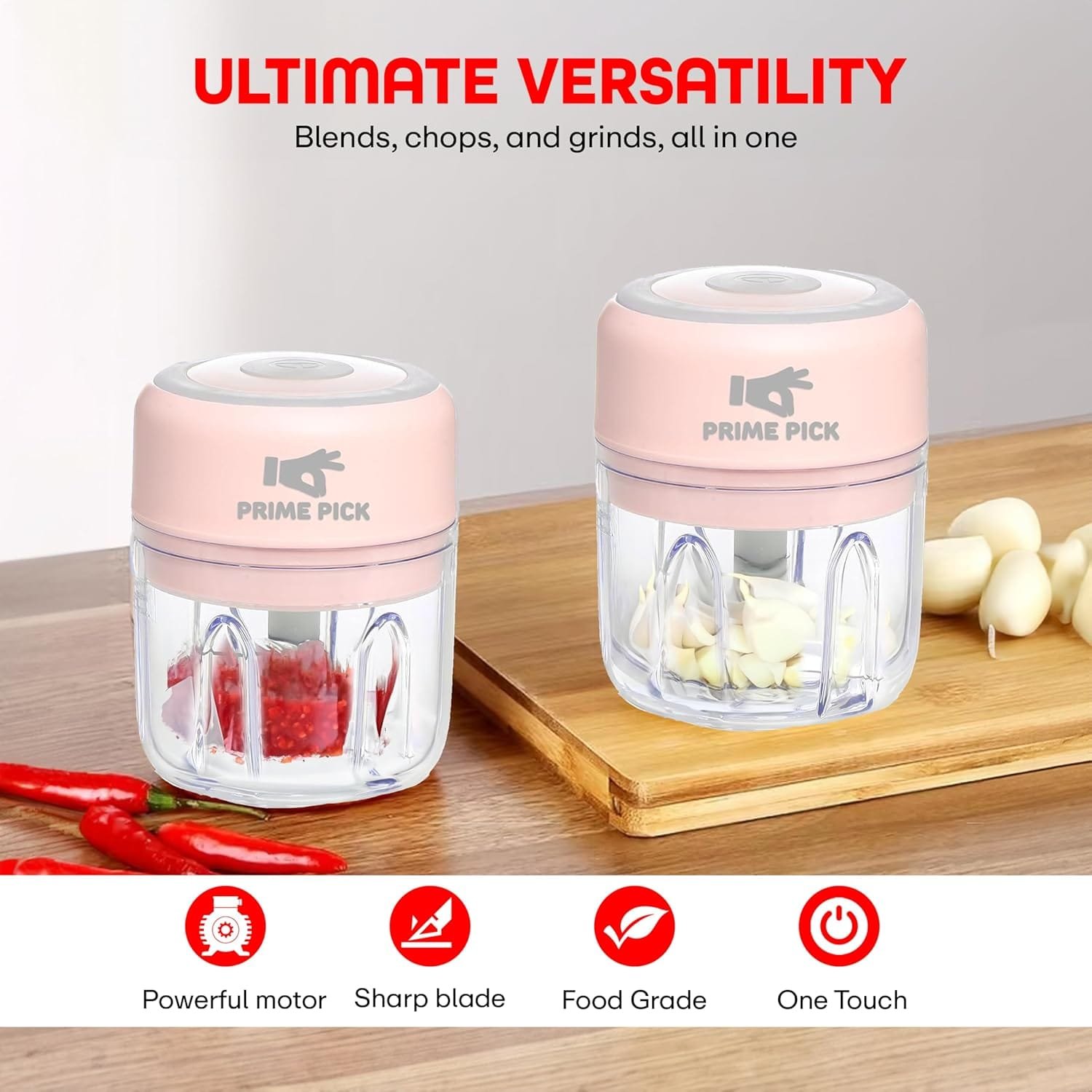 USB Garlic Electric Vegetable & Fruit Chopper