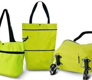 Foldable Shopping Trolley Bag with Wheels Waterproof Folding Travel Luggage Bag/Vegetable