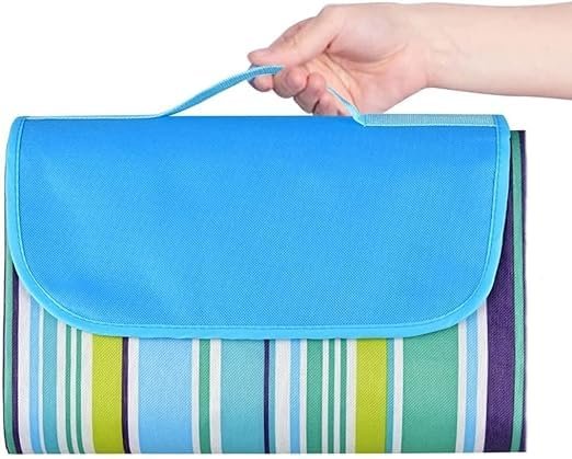 Large Picnic Mat|Beach Mat|Picnic Blanket for Indoor and Outdoor 100 x 150 Sandproof Waterproof Larger Mat for Beach, Travel, Camping, Hiking, Park Grass,Machine Washable, Foldable