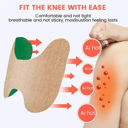 Herbal Knee Plaster Sticker Pain Relief and Inflammation Patches Joint Knee Relief Patches Kit Natural Wormwood Extract Sticker Knee Pain Relief Patches For Men Women