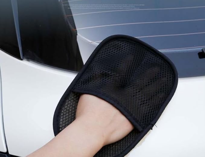 Car Wash Gloves,High Density Car Wash Wool Glove Microfiber Wool Soft Automotive Car Washing Cleaning Glove (