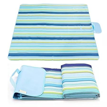 Large Picnic Mat|Beach Mat|Picnic Blanket for Indoor and Outdoor 100 x 150 Sandproof Waterproof Larger Mat for Beach, Travel, Camping, Hiking, Park Grass,Machine Washable, Foldable
