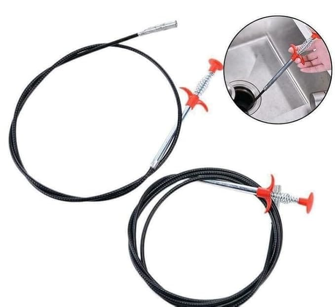 Sink Hair Catching Drain 160 CM – Sink Catcher – Pipe Cleaning Spring Stick