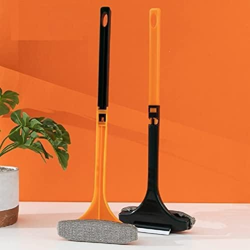 2 in 1 Window Mesh Screen Cleaner Brush & Wiper with Extended Handle Wet