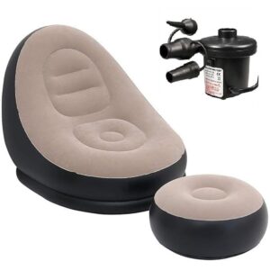 Air Sofa Chair, Sofa Chair With Foot Stool ,With Electric Pump