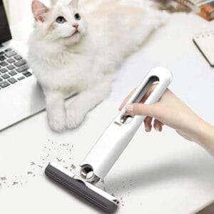 Mini Mop for Kitchen with 2 Sponges Portable Mini Mop Self Squeeze Strong Absorbent Magic Wiper