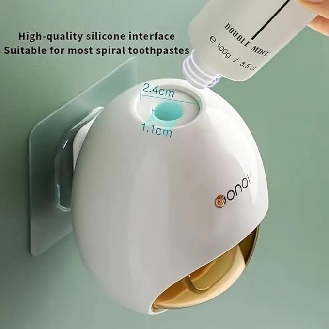 Automatic Toothpaste Dispenser for Bathroom,Toothpaste Holder with Self-Adhesive Sticker