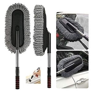 Soft Microfiber Car Duster Exterior with Extendable Handle, Car Brush Duster for Car
