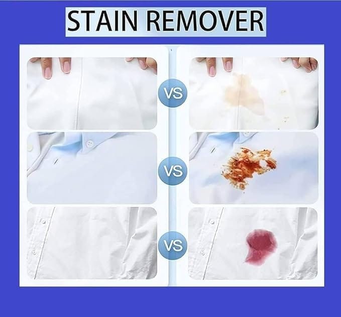 All color Stain Remover for Clothes | Multi-Purpose Roll Bead Fabric Clothes Stain Remover for Cotton, Linen, Polyester, Blended Fabric, Denim, Down, Jacket, Strip Brand: Generic