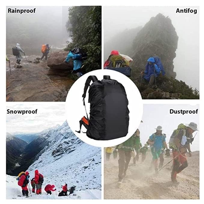 Bag Cover Waterproof Rain Cover for Backpack Bags, Rainproof Dust Proof Protector Elastic