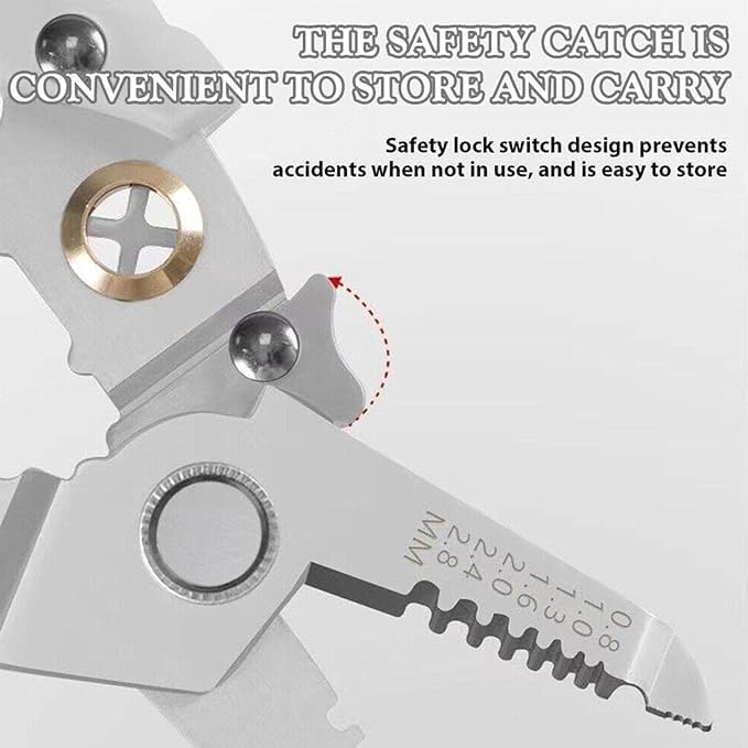 6 In 1 MultWire Stripper & Cutter (Pakad),Wire Stripper and Cutter Pliers Tools
