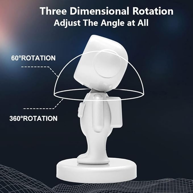 Car Mounts and Magnetic Phone Holder for Astronaut Shaped Strong Magnetic Attraction 360 Degree Rotating Car Phone Mount