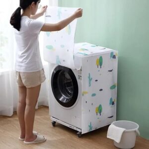 Dust Proof Washing Machine Cover Waterproof Cloth Printing Waterproof Front Load Washing Machine Dustproof Protection Cover