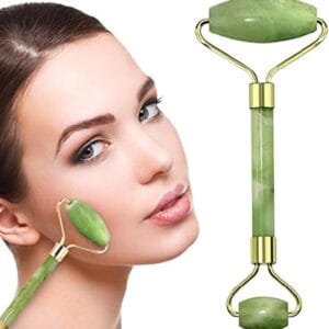 Facial Massager Jade Roller & Gua Sha Tool Natural Himalayan Stone for Face Neck Healing