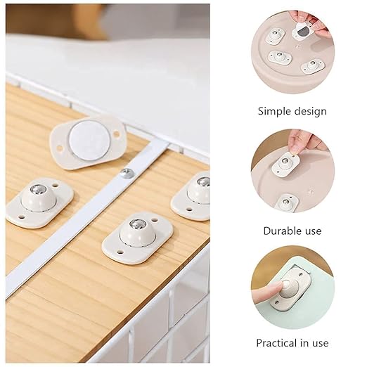 4 Pc Self Adhesive Mini Swivel Casters Wheels 360 Degree Rotation Pulley for Furniture Various Storage Boxe