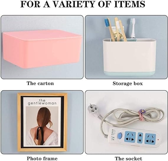 pack of 5 male, female sticker Double Sided Adhesive Wall Hooks Utility Hooks,Self Adhesive Hooks For Bathroom Kitchen Hanging,Diy Wall Hooks For Hanging Heavy Duty,Waterproof & Oil-Proof Wall Hanger Holder