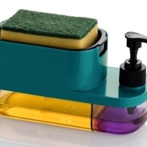 3 in 1 Soap Pump Dispenser Dish Soap Liquid Dispenser Sponge Holder Dish