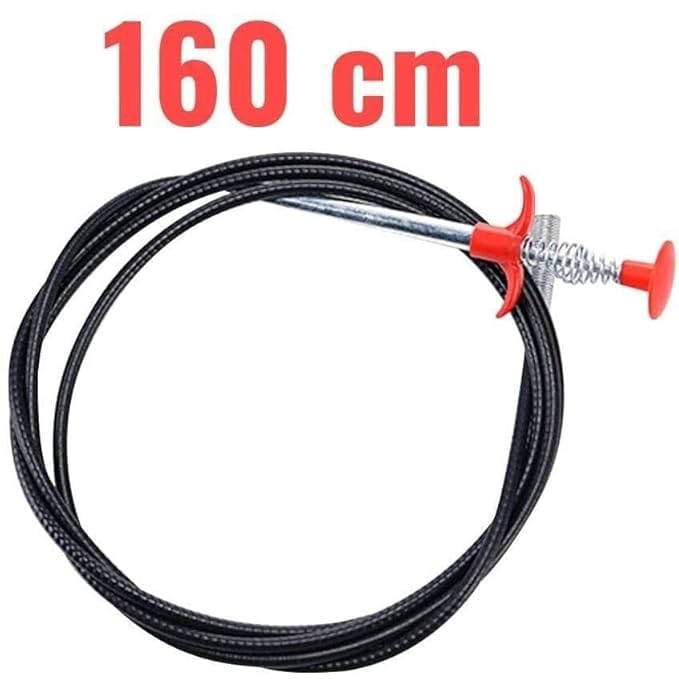 Sink Hair Catching Drain 160 CM - Sink Catcher - Pipe Cleaning Spring Stick