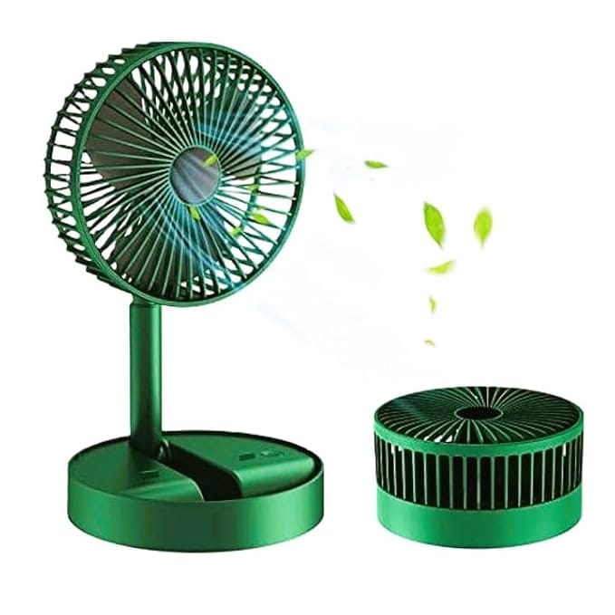 Mini Portable Foldable Small Fan Green