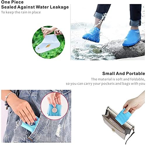 Resistant Overshoes Silicone Rubber Shoe Cover Protectors for Kids, Men, Women