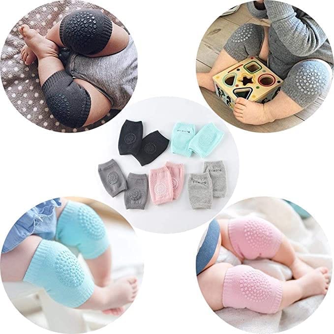 Baby Knee Pads, Toddler Wool Knit Leg Warmer, Kids Knee Pads (Knee Guard) Multicolor (1 Pair)