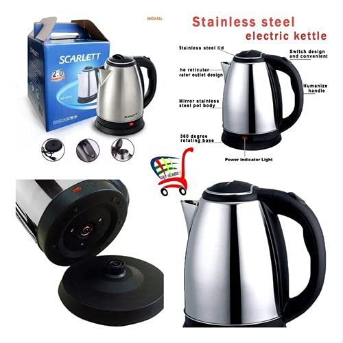 Scarlet Electric Kettle Design for Hot Water, Tea,Coffee,Milk, Rice and Other Multi PuRP Accessoriesose Cooking Foods Kettle