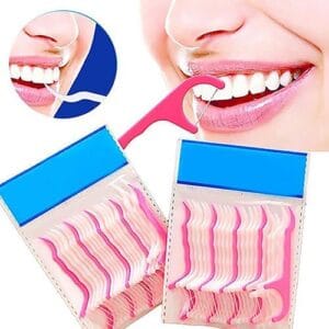 ToothPick Plastic Tooth Cleaning Stick Dental Floss Teeth Cleaner With Handle For Fresh Breath