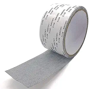 Window Screen Repair Tap, Strong Adhesive & Waterproof Window Mosquito net Covering Mesh Tape