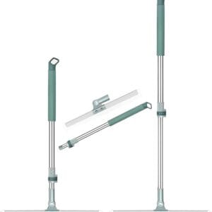 Slim Floor Squeegee Mop Floor Mop with Telescopic Silicone Mop for Home Kitchen Bathroom Cleaning