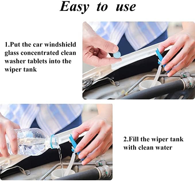car cleaning tablet, Car Wiper Tablet Pack of 10