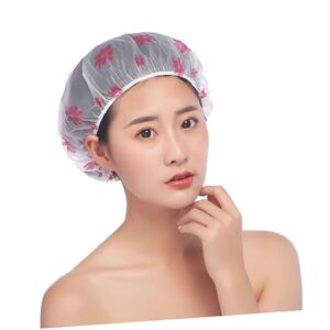 Shower Cap for Women, Reusable Waterproof Elastic Eva Free-Size Bathroom Shower Caps - For Homes, Spas, Salons, Hair Treatment, Beauty Parlors