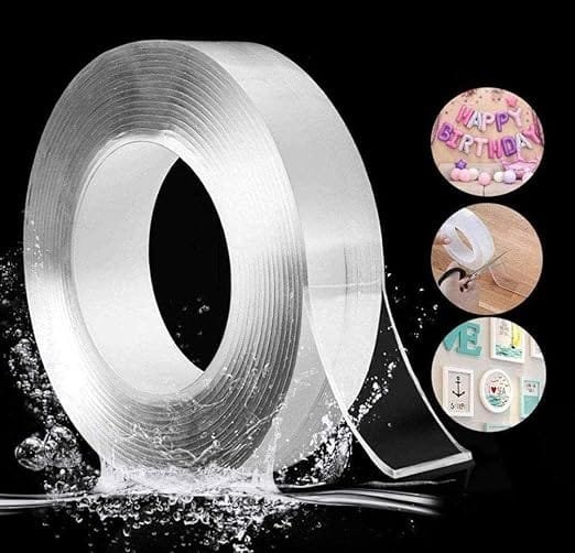 Ivy Grip Tape Double Sided Adhesive Silicon Tape Transparent Heavy Adhesive | Multi-Functional | Sticky | Anti-Slip Gel |