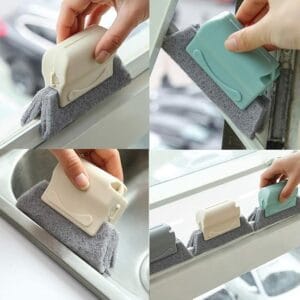 Two-In-One Glass Window Groove And Corner Cleaning Tool