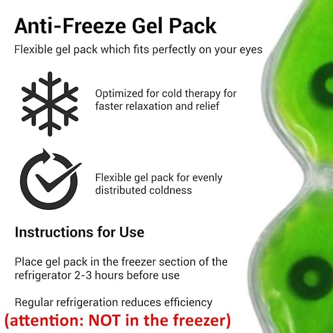 Aloe Vera Cool Gel Eye Mask Summer Ice Cooling Sleeping Mask for Eye