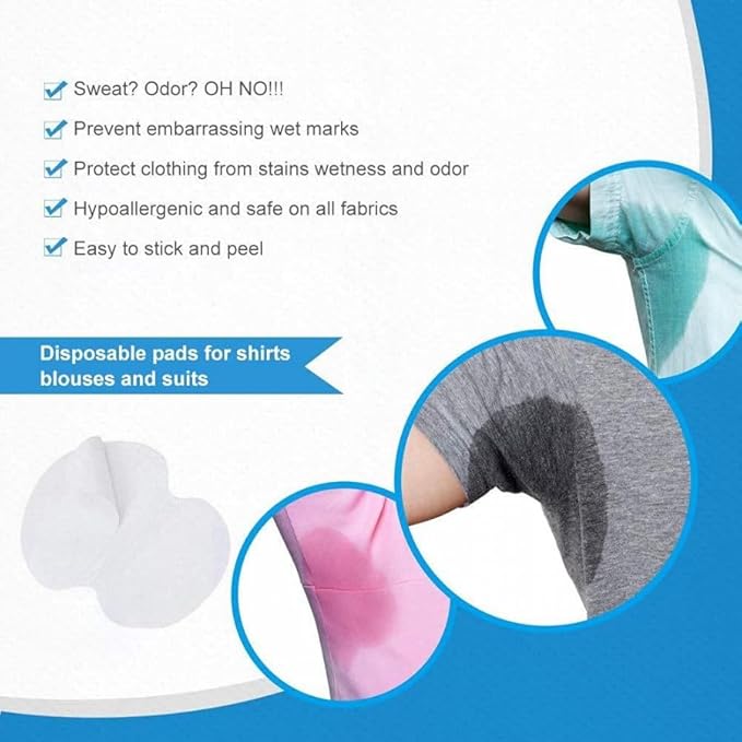 Sweat Pads – Disposable Underarm Sweat Pads(10 Pads)