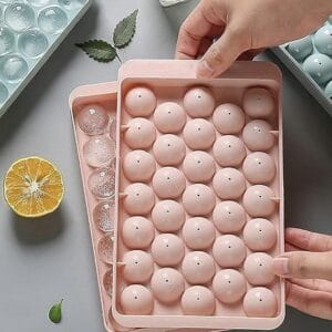 ICE TRAY, Ice Cube Tray Round 33 Grid Mini Circle Making Sphere Ball Mold for Freezer,ice Cube Trays