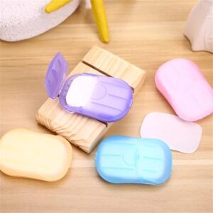 Disposable Mini Soap Paper | Scented Soap Bath Flakes | Portable Flower Tube Petals | Tube Shape Bottle Paper Soap For Travelling Pack of 1