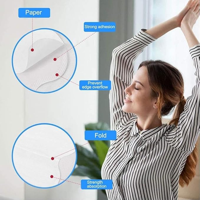 Sweat Pads – Disposable Underarm Sweat Pads(10 Pads)