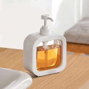 Plastic Empty Bottle Soap Dispenser for Bathroom Kitchen Large-Capacity Dispensing Bottle 350ML