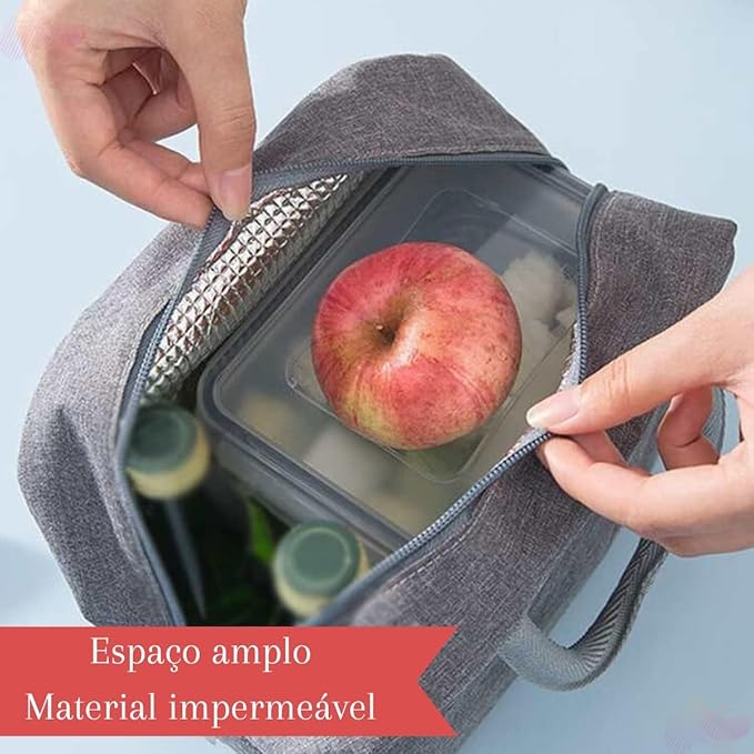Lunch Bags Insulated Lunch Bags Tiffin Bag Travel Lunch Pouch for Women & Men Work Student Kids to School Picnic Organizer Storage Lunch Box Bag Portable and Reusable